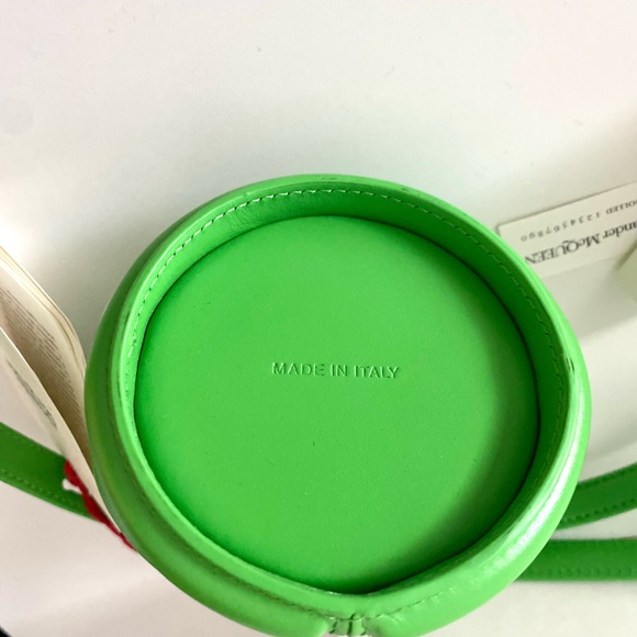 ALEXANDER MCQUEEN Green Micro 'The Curve' Bag - Picture 7 of 8